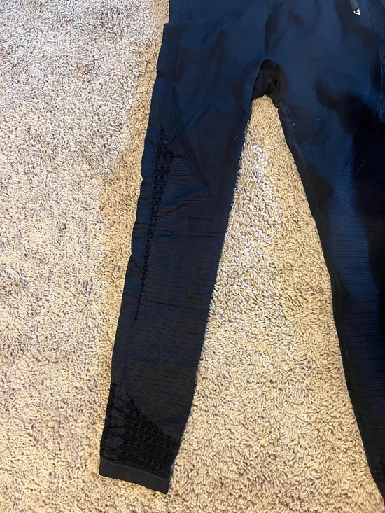Gymshark Black Seamless High-Waist Leggings - Picture 3 of 4